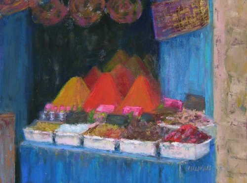 Painting-Espices Maroc
