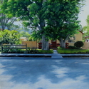 Painting--Acrylic-CityscapeTwo Trees