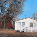 Painting--Acrylic-PhotorealismWhite House Red Barn