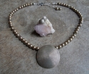 Hill%20Tribe%20Silver%20Circular%20Pendant%20%26%20Taupe-brown%20%20Mother-of-Pearl%20%28Set%29 (thumbnail)