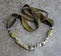 Milky%20Chalcedony%2C%20Garnet%20%26%20Opal%20on%20Handmade%2C%20Silk%20Ribbon (thumbnail)
