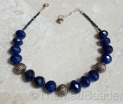 HUGE%20Faceted%20BLUE%20Chalcedony%20%26%20Handmade%20Fine%20Silver (large view)