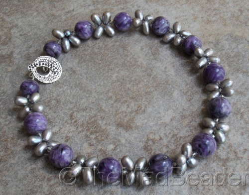 %20RUSSIAN%20CHAROITE%20%26%20Woven%20Pearls%20LUXE%20%20ed.2%2F2 (large view)