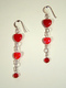 Jewelry--Beads-EarringsRed Hot Love Earrings