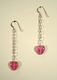 Jewelry--Beads-EarringsLittle Sweet Heart On A Chain Earrings