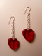 Jewelry--Beads-EarringsHeart  of Glass Earrings