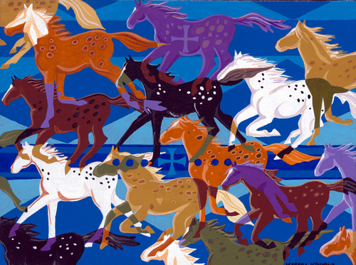 Paints running togather