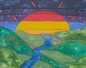 Painting--Acrylic-LandscapeRiversun