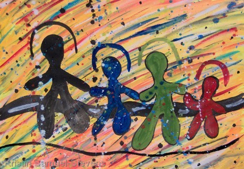 Painting-Abstract-Whimsical Family