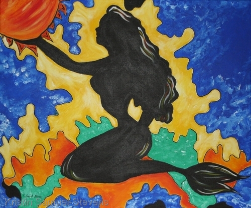 Painting-Abstract-Sun Mermaid