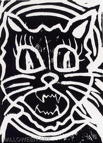Print Making-Black Cat
