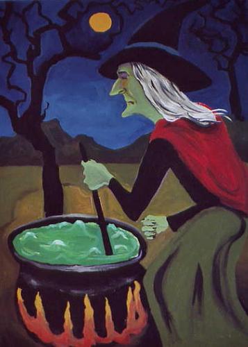 Painting-Figurative-Stirring the Cauldron