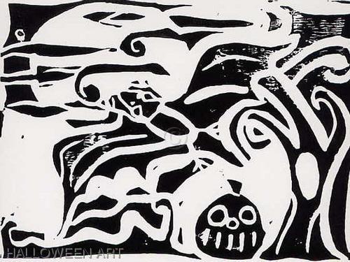 Print Making-Figurative-Flight of the Bat