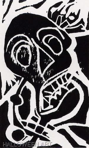 Print Making-Figurative-Skull
