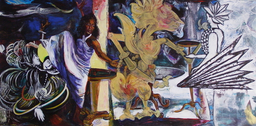 Painting-Figurative-Dorowati II - Cast Party