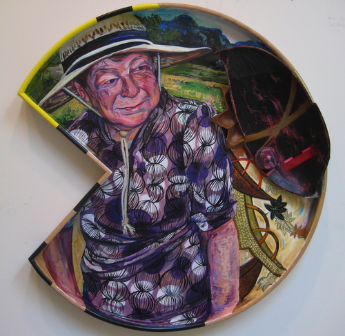 Painting-Portrait-Tumbling Hats, Maple Leaf JoAnn