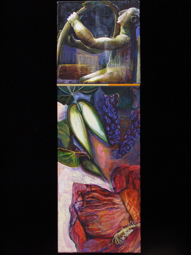 Painting-Botanical-Cycladic Pokeweed