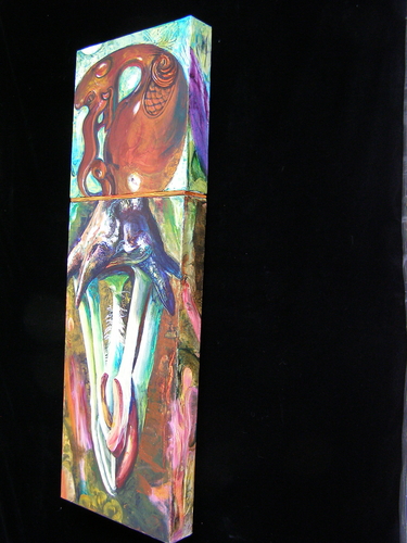 Painting-Animals-Water Dragon Bell Flower