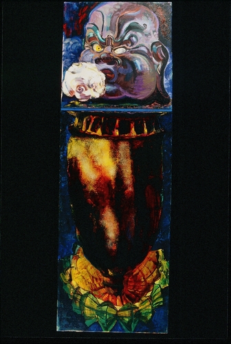 Painting-Botanical-Poppy Bowl Totem