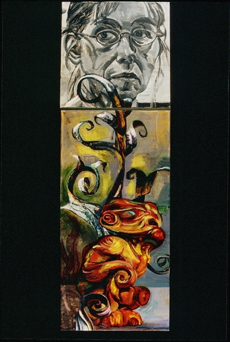 Painting-Botanical-Larkspur Whirlpool Man