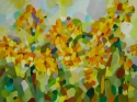 Shifflett, Landscape, abstract, painting, oil, yellow, floral, Art Academy of Cincinnati, UC DAAP - Botanical Painting