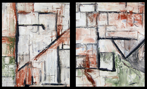 Painting-Abstract-Road Atlas II
