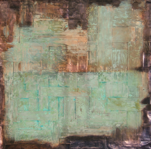 Metal-Abstract-Blue Weave