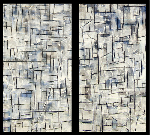 Painting-Abstract-Montauk Series: Sea,Sky