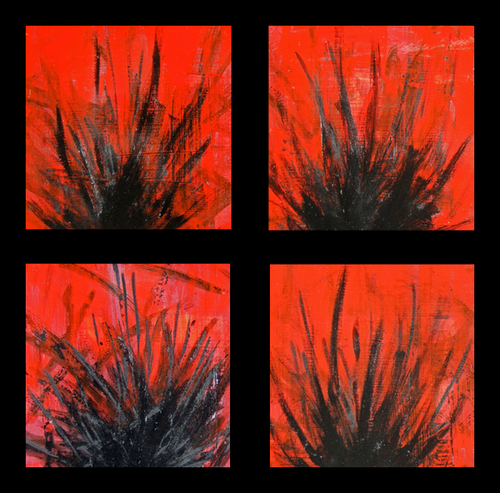 Painting-Abstract-Red Dispersion