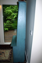 Blue Painted Cupboard - Side View