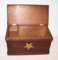 Painted Box W/Star Decoration - Interior