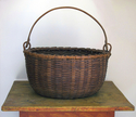 Large Taghkanic (Taconic) Swing-Handle Basket  Columbia Co., NY, Circa: 1915-1925