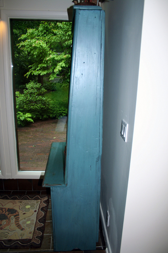 Blue Painted Cupboard - Side View