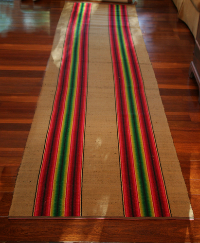 Mennonite Rainbow Rag Carpet, Lancaster County, PA