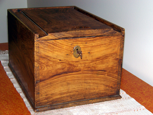 Candle Box - View With Key In Lock