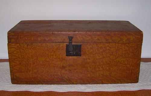 Paint Decorated Box - Front view