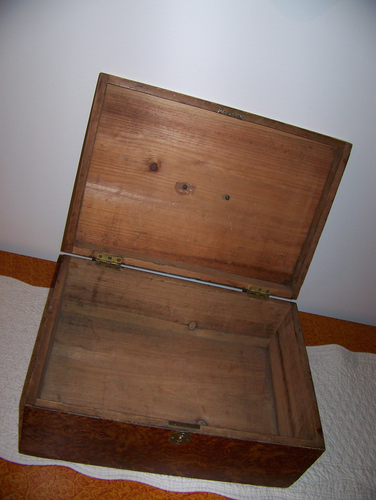 Paint Decorated Box - Interior
