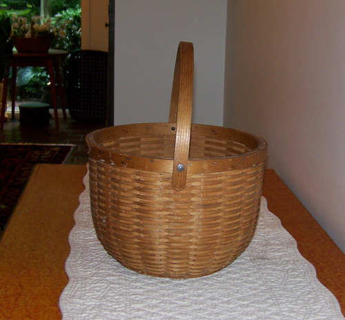 Ben Higgins Round Basket - Side View