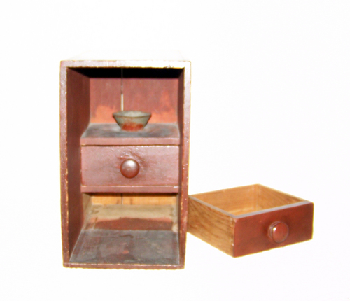 19th Century Ballot Box - Drawer Detail