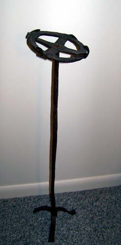 18th C  American Floor Cresset Light