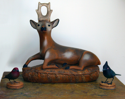 Extra-large Chalkware Deer
