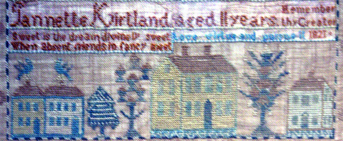 Jannette Kirtland Sampler Detail