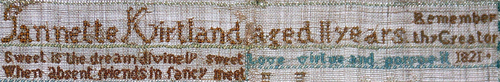 Kirtland Sampler Detail (2)