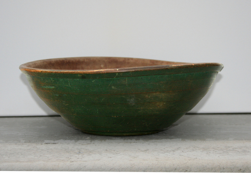 Painted NE Beehive Bowls (Green Bowl Detail) - Alternate View