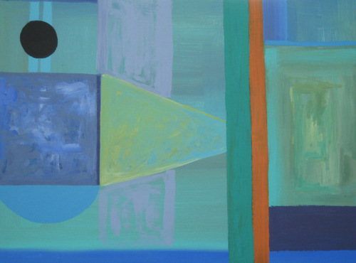 Painting-Abstract-The Blue Door