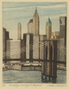 Etching,aquatint,hand-pulled,urban landscape,Brooklyn - Figurative Printmaking