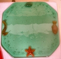 Sea Creatures Series Plate 4 w/cut corners