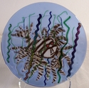 Lion Fish Fused Glass Table Top