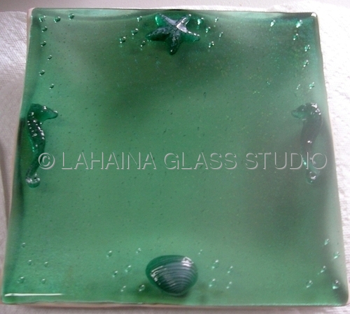 Sea Creatures Series - Cast glass wave plate