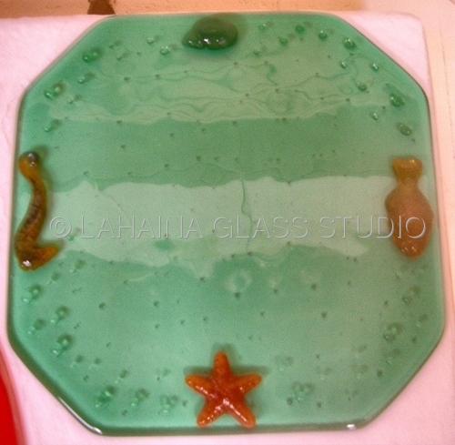 Sea Creatures Series Plate 4 w/cut corners